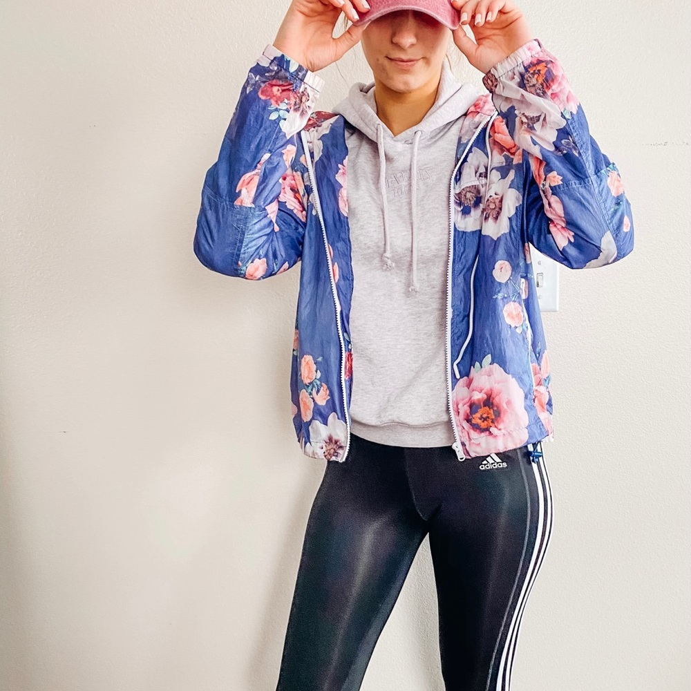 Floral American Eagle Rain Coat